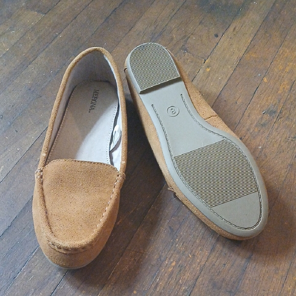 Merona Tan Suede Moccasin Loafers - Picture 6 of 8